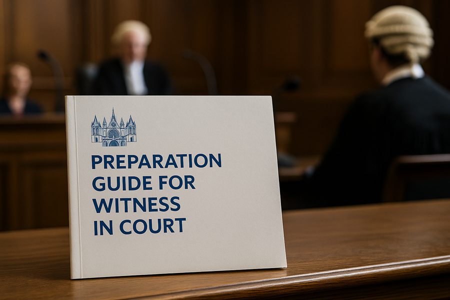 Preparation guide for witness in court UK